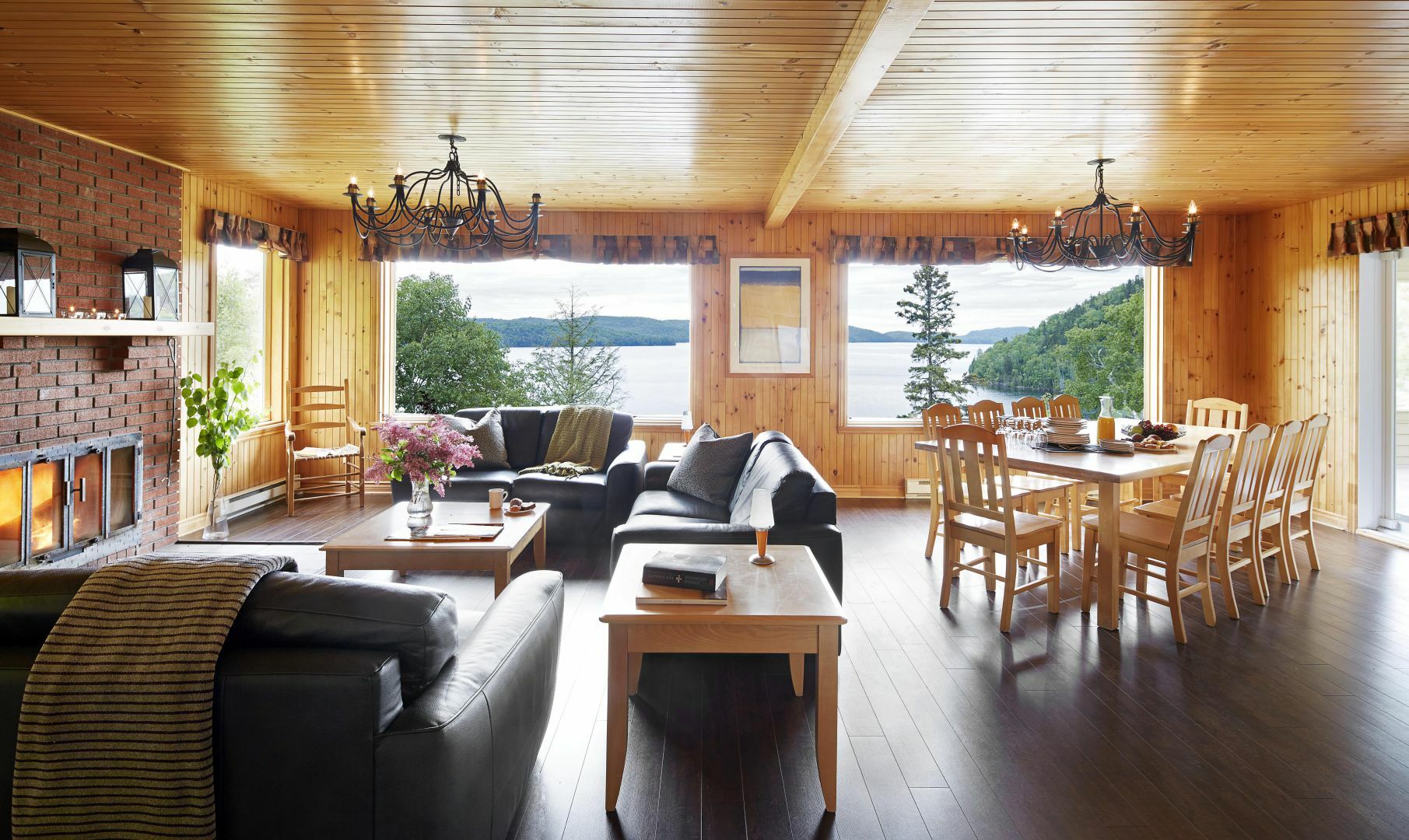 Auberge Du Lac-A-L'Eau-Claire Saint-Alexis-des-Monts Exteriör bild